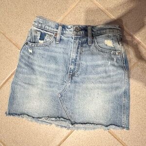 Abercrombie & Fitch Light Blue Mini Skirt  Ultra High - rise